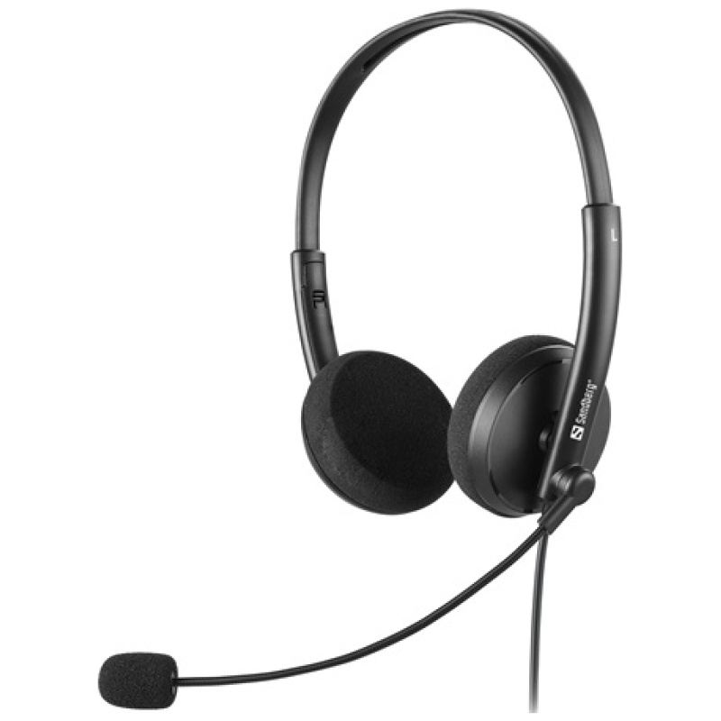 Sandberg Fejhallgató - MiniJack Office Headset Saver (Jack; mikrofon; hangerő szabályzó; 1