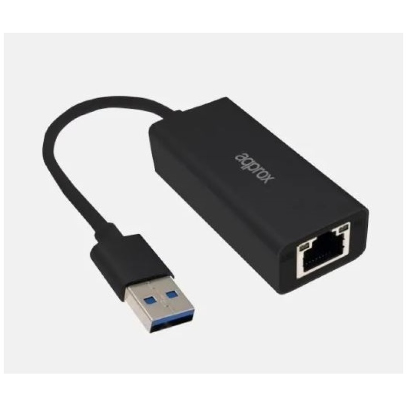 APPROX Átalakító - USB3.0 to 2.5G RJ45 (10/100/1000/2500Mbps) Fekete