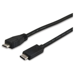 Equip Átalakító Kábel - 12888407 (USB-C -> USB MicroB 2.0 kábel