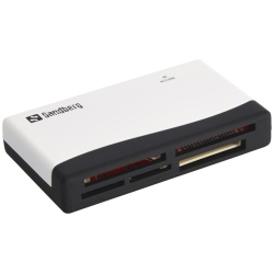 Sandberg Kártyaolvasó - Multi Card Reader (fehér-fekete; USB; SD;SDHC;SDXC;XD;MS;CF)